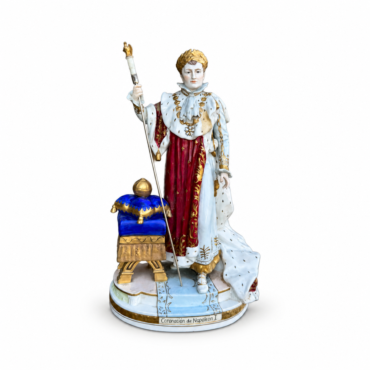 Porcelain Figurine of Napoleon I in Coronation Robes