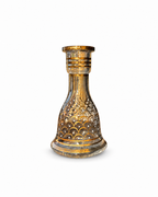 Vintage Hookah / Shisha Glass Nargileh Vase, Gold Gilt, 27 cm
