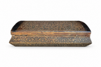 Antique Syrian Inlaid Copper Box Damascus, Dated 1914