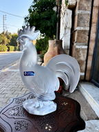 Cristal de Sèvres Frosted Crystal Rooster Figurine (Coq)