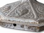 Large Persian Isfahan Hand Engraved Silver Candelabrum. 84 Standard