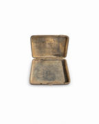 Antique Persian Silver Cigarette Case with Hand Engraved Figural & Floral Decoration, 84 Standard