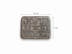 Antique Persian Silver Cigarette Case with Hand Engraved Figural & Floral Decoration, 84 Standard