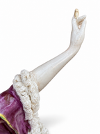 Meissen Porcelain Lace Dancing Lady Figurine