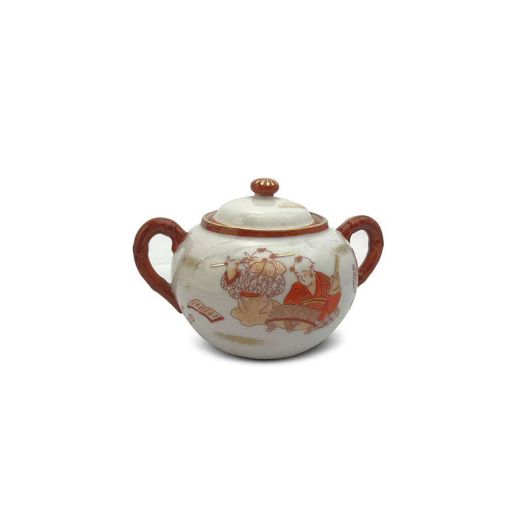 Antique Japanese Kutani Porcelain Tea Service Set