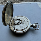 Antique Elgin Sterling Silver Full Hunter Pocket Watch, USA, c.1904