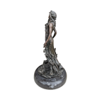 Art Nouveau Style Bronze Flora Figure on Marble Base