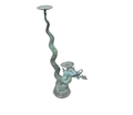 Vintage Indonesian Bronze Naga Dragon Candlestick, 60 cm