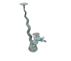 Vintage Indonesian Bronze Naga Dragon Candlestick, 60 cm