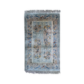 Vintage Tianjin Handmade Silk Carpet  Birds & Flowers, China