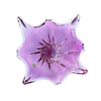 Vintage Egermann Pink Bohemian Art Glass Centerpiece