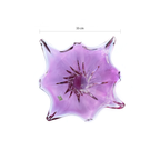 Vintage Egermann Pink Bohemian Art Glass Centerpiece