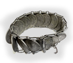 Vintage Lebanese 1952 Silver 50 Piastres Coin Bracelet