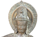 Antique Bronze Avalokiteshvara (Lokeshvara) Bodhisattva Pala Inspired Himalayan / North Indian Tradition