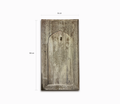 Antique Hand Carved Wooden Door with Arabesque & Central Medallion