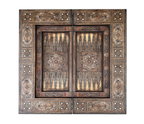 Antique Syrian Damascus Marquetry & Mother of Pearl Multi Game Table Early 20th Century