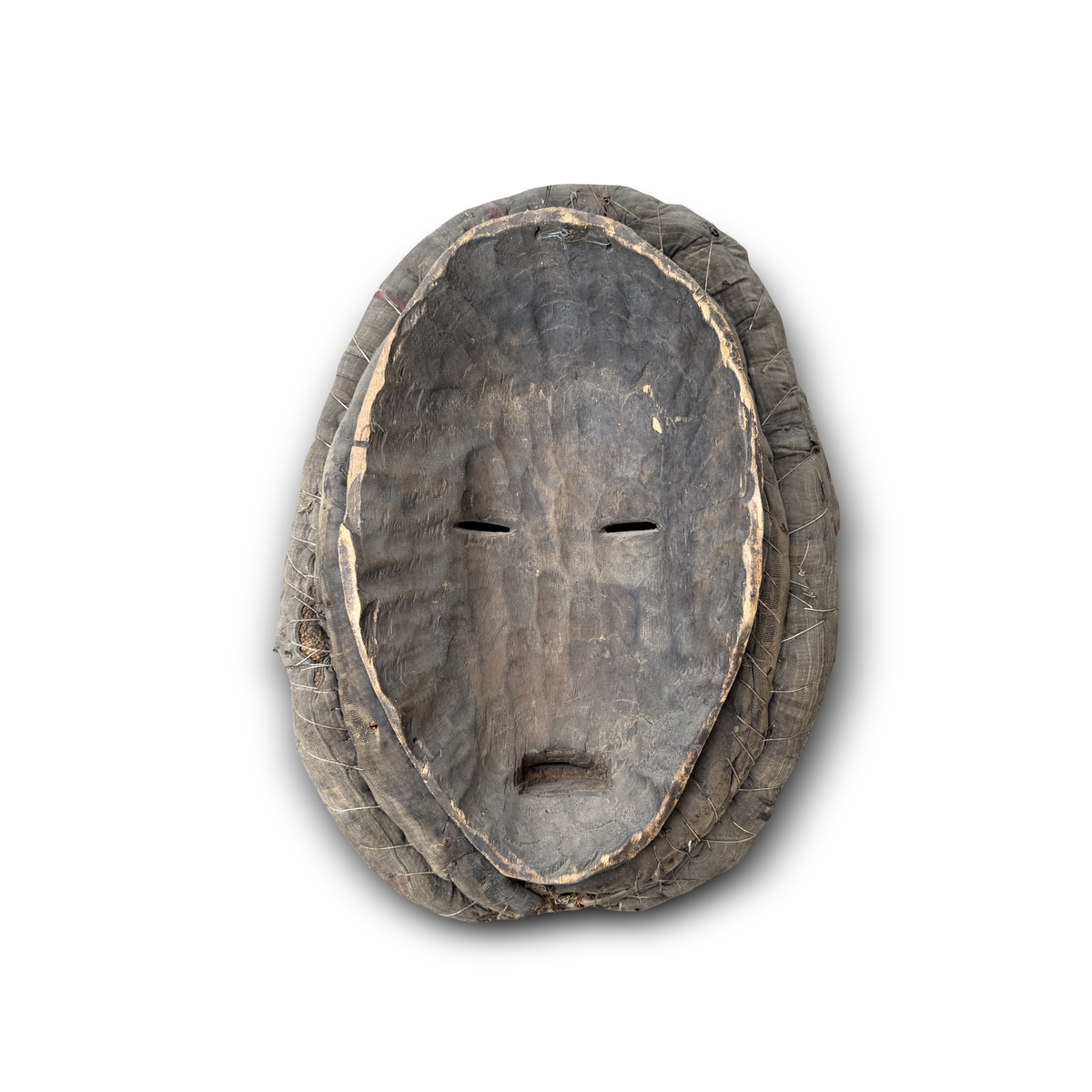 Dan Tribal Mask Wood, Raffia, Cowrie Shell & Horn