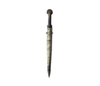 Antique Tunisian Bizerte Bichaq with Engraved Pierced Blade, Horn, & Brass Circa 1880–1910