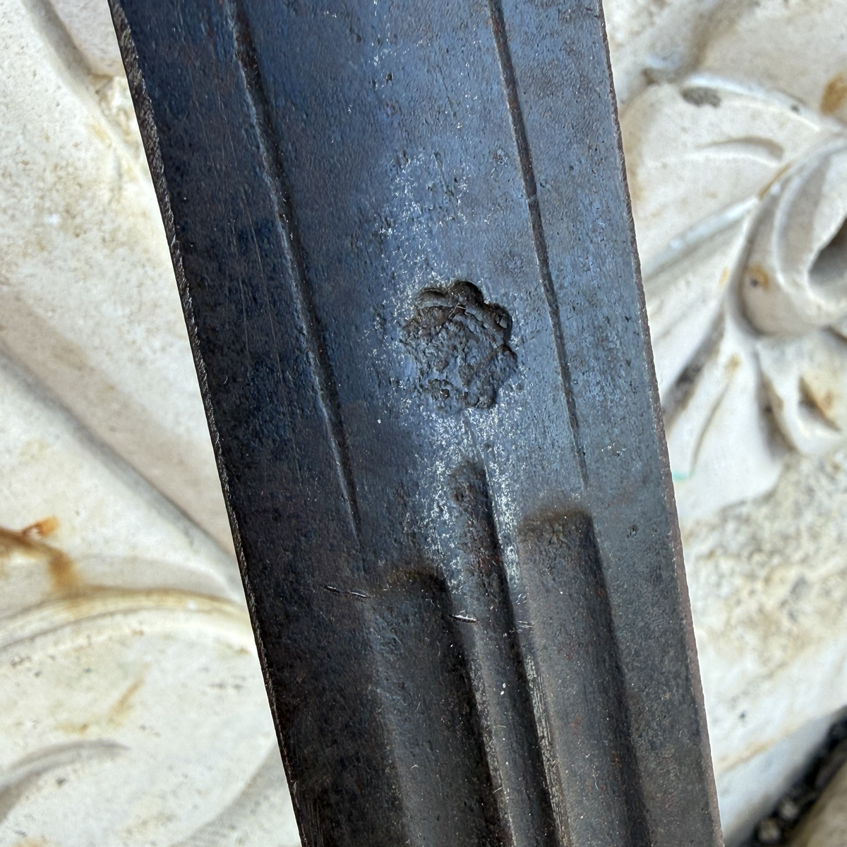 Antique Ottoman Syrian Kindjal / Fighting Knife, Triple Fuller Blade, 19th Century