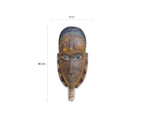 African Carved Wooden Mask  Baule Style