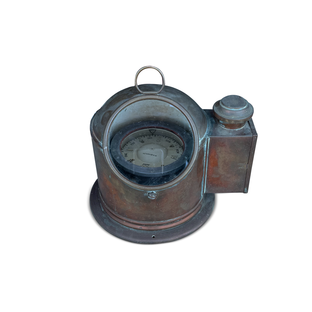 Vintage Sestrel Brass Marine Binnacle Compass