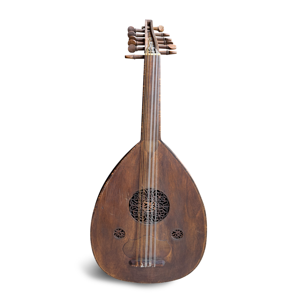 Vintage Syrian Oud by Mustafa Kamel Al Oweir, Homs