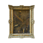 Qais Al Sindy Old Damascus Street Scene | Oil on Canvas
