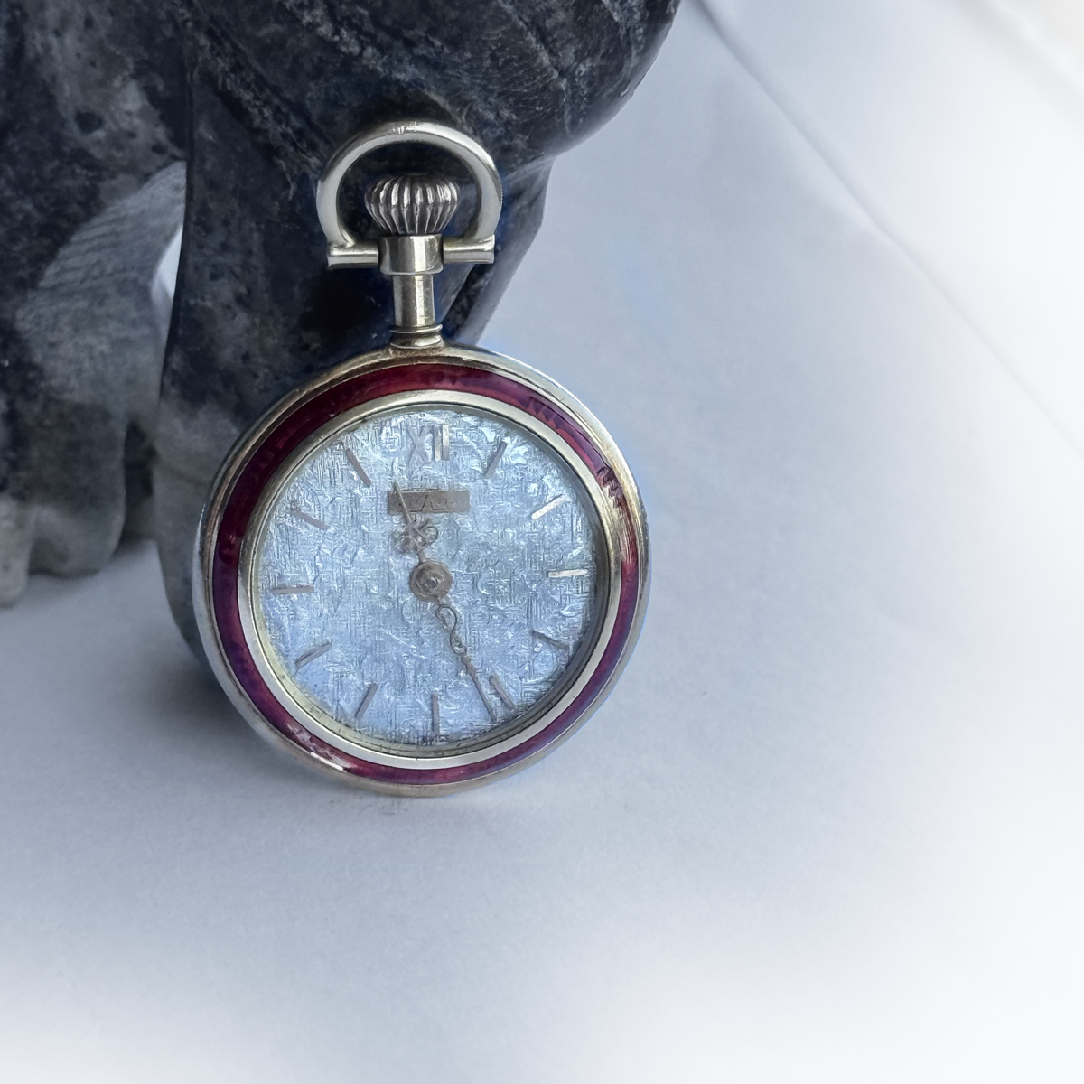 Vintage Atlantis 18K Gold & Enamel Lady's Pendant Watch, c. 1950s/1960s