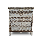 Vintage Syrian Mother of Pearl Marquetry Chest of Drawers