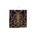 Ottoman dival embroidery, gilt metal thread on velvet, late 19th century.