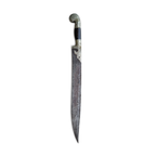 Antique Levantine Ottoman Period Knife with French Inscribed Blade & Scabbard, c. 1880–1920