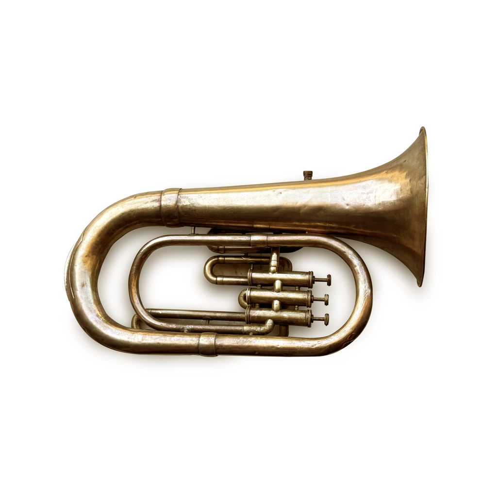 Antique Besson 3 Valve Euphonium in Brass