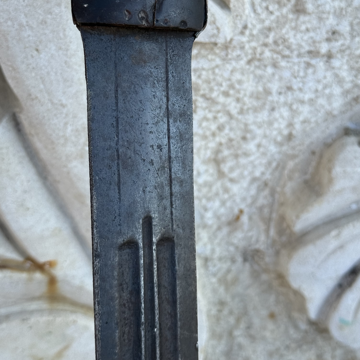 Antique Ottoman Syrian Kindjal / Fighting Knife, Triple Fuller Blade, 19th Century