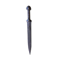 Antique Ottoman Syrian Kindjal / Fighting Knife, Triple Fuller Blade, 19th Century