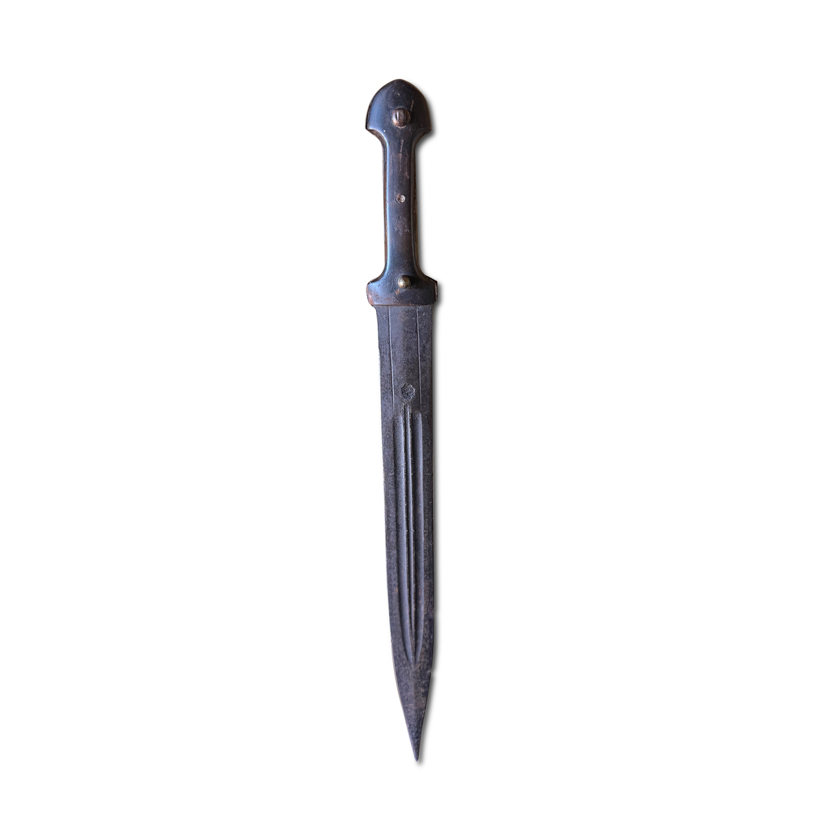 Antique Ottoman Syrian Kindjal / Fighting Knife, Triple Fuller Blade, 19th Century