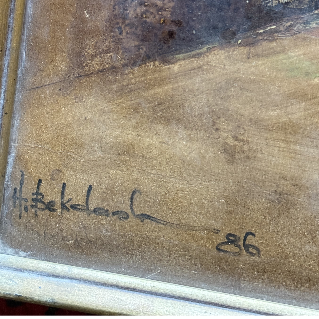 H. Bekdash signature detail, lower left, dated 86