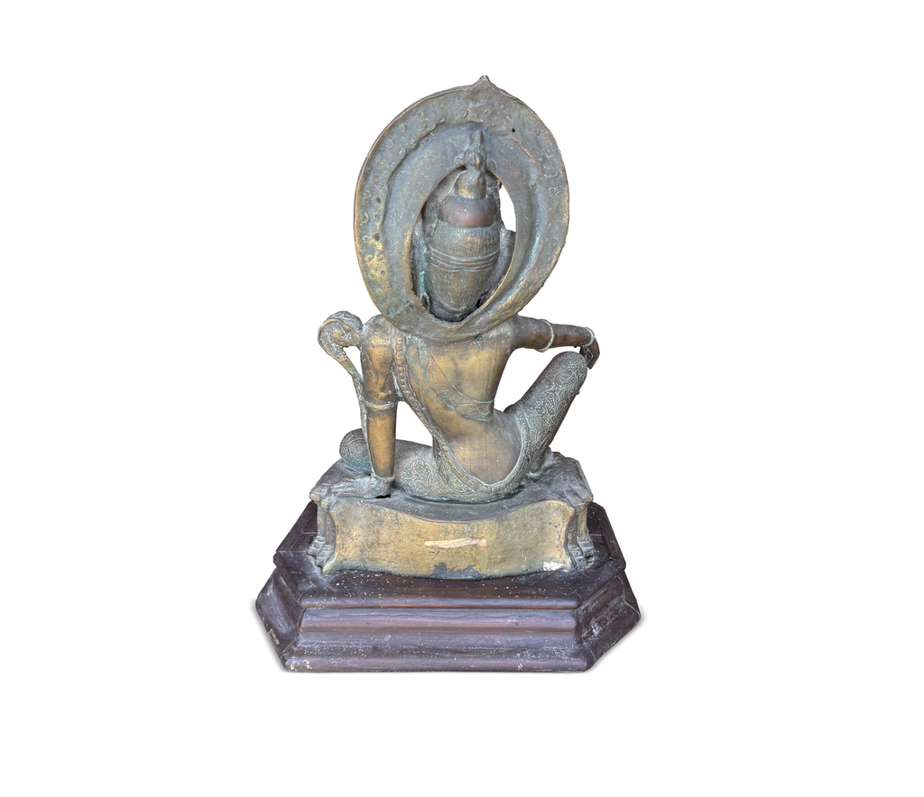 Antique Bronze Avalokiteshvara (Lokeshvara) Bodhisattva Pala Inspired Himalayan / North Indian Tradition