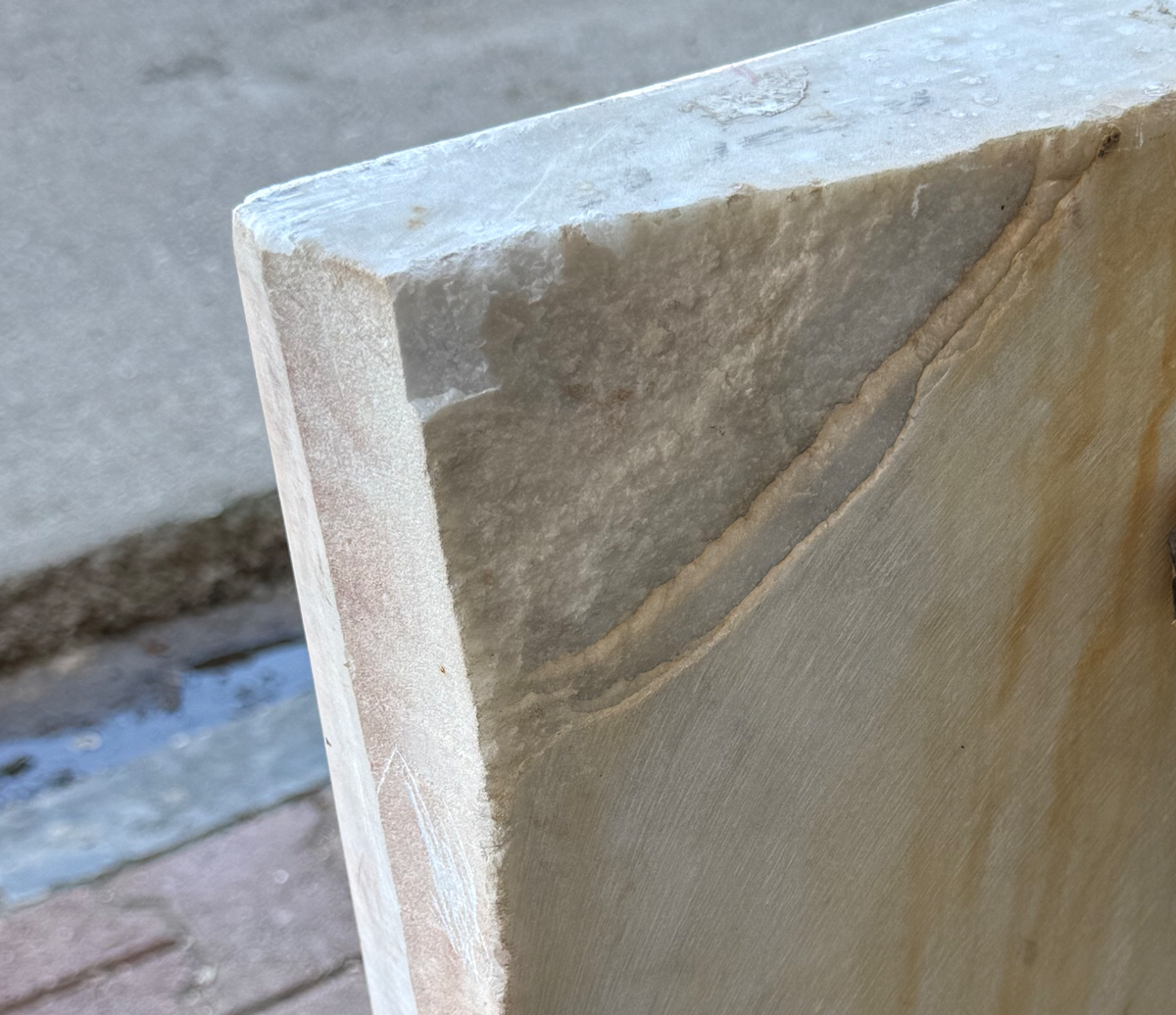 Hand Carved Stone Panel with Arabic Calligraphy
