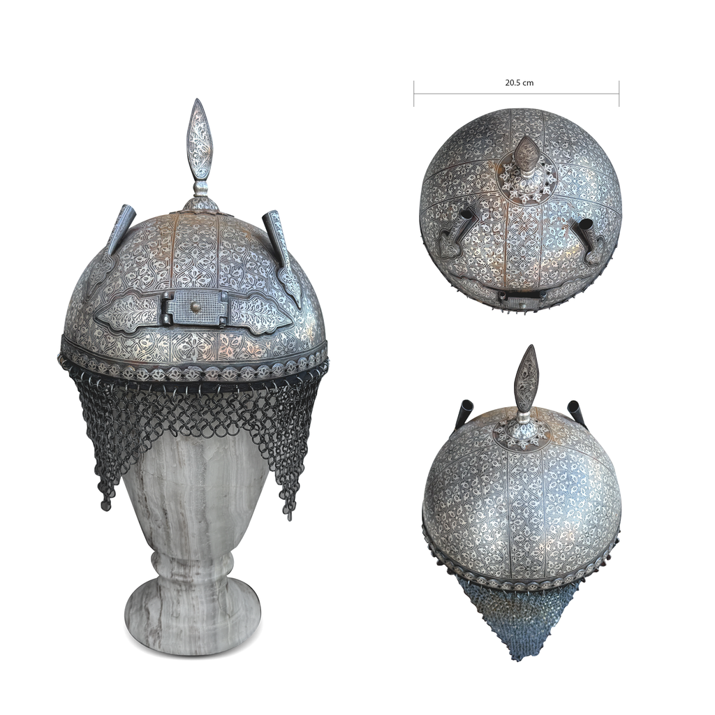Indo Persian Silver Koftgari Armour Set