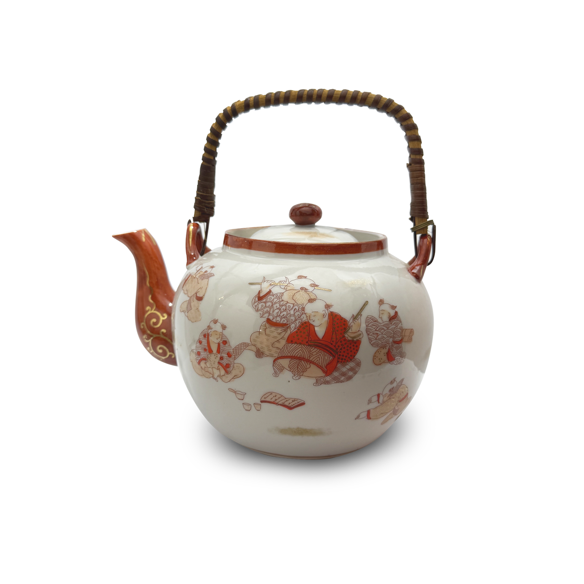 Antique Japanese Kutani Porcelain Tea Service Set
