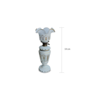 Pair of Antique Opaline Glass Oil Lamps